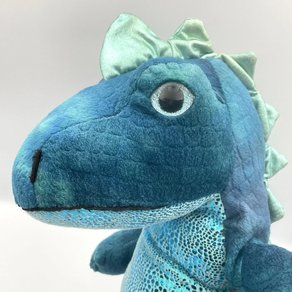 Dan Dee Dinosaur Plush‎ Stuffed Animal Blue 14